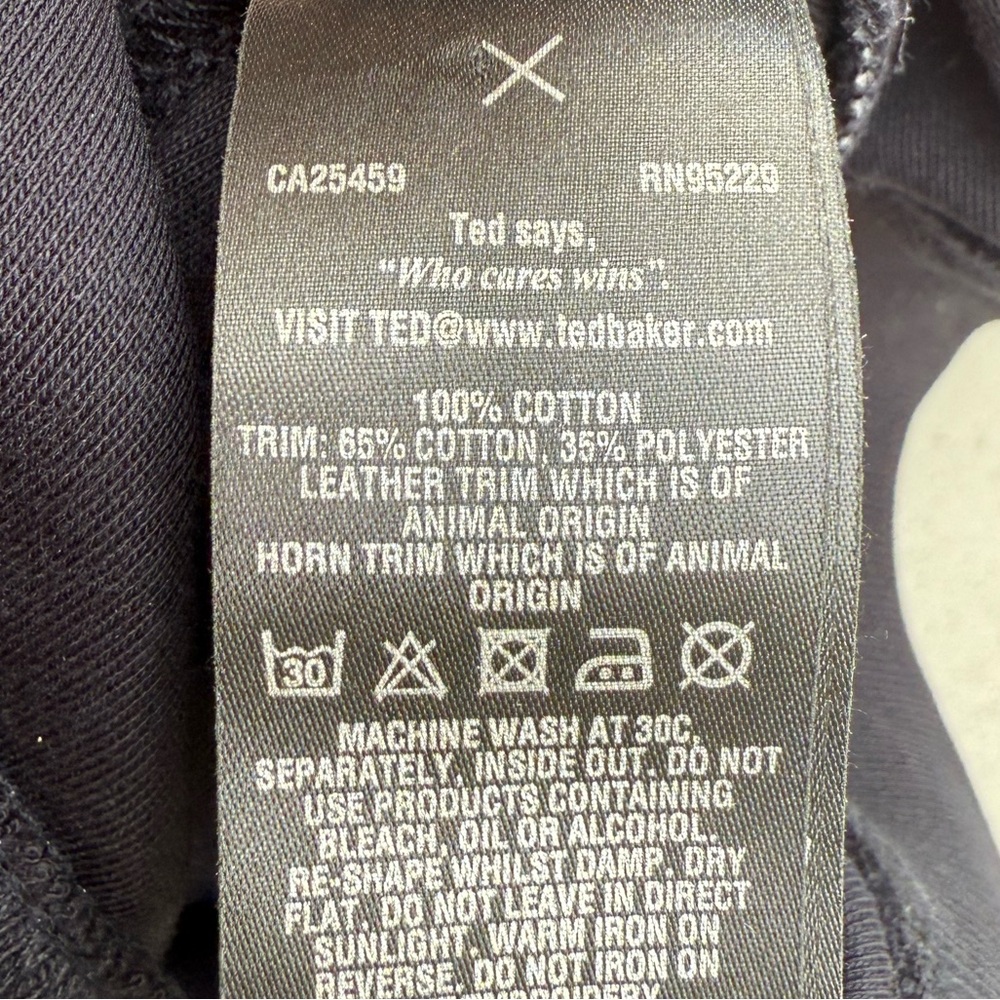 Ted Baker Navy Half-Zip Pullover with Button Pocket Size 4 (Large) - Picture 10 of 12